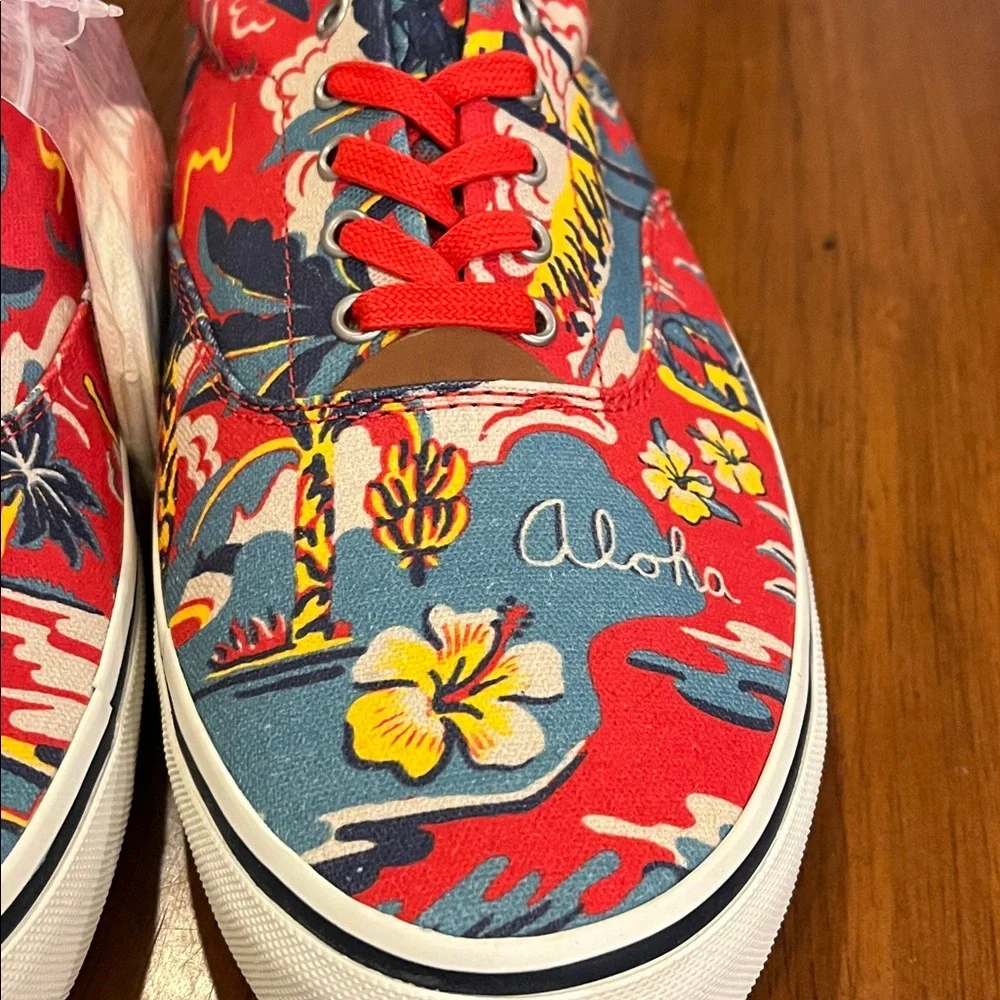 Polo Ralph Lauren Thorton III Shoes Sneakers Aloha Hawaii Surf new Mens Size 12
